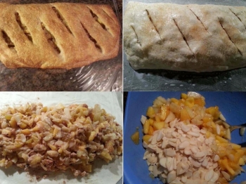Strudel pesche e mandorle